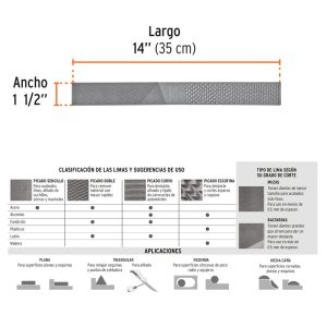 TRUPER LIMA ESCORFINA P/HERRAM 14 LEH-14 (15206)